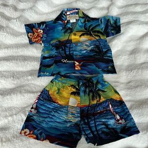 HAWAIIAN SHIRT & PANTS SET.
